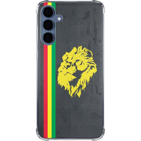 Vertical Banner - Lion of Judah Galaxy A35 5G Clear Case
